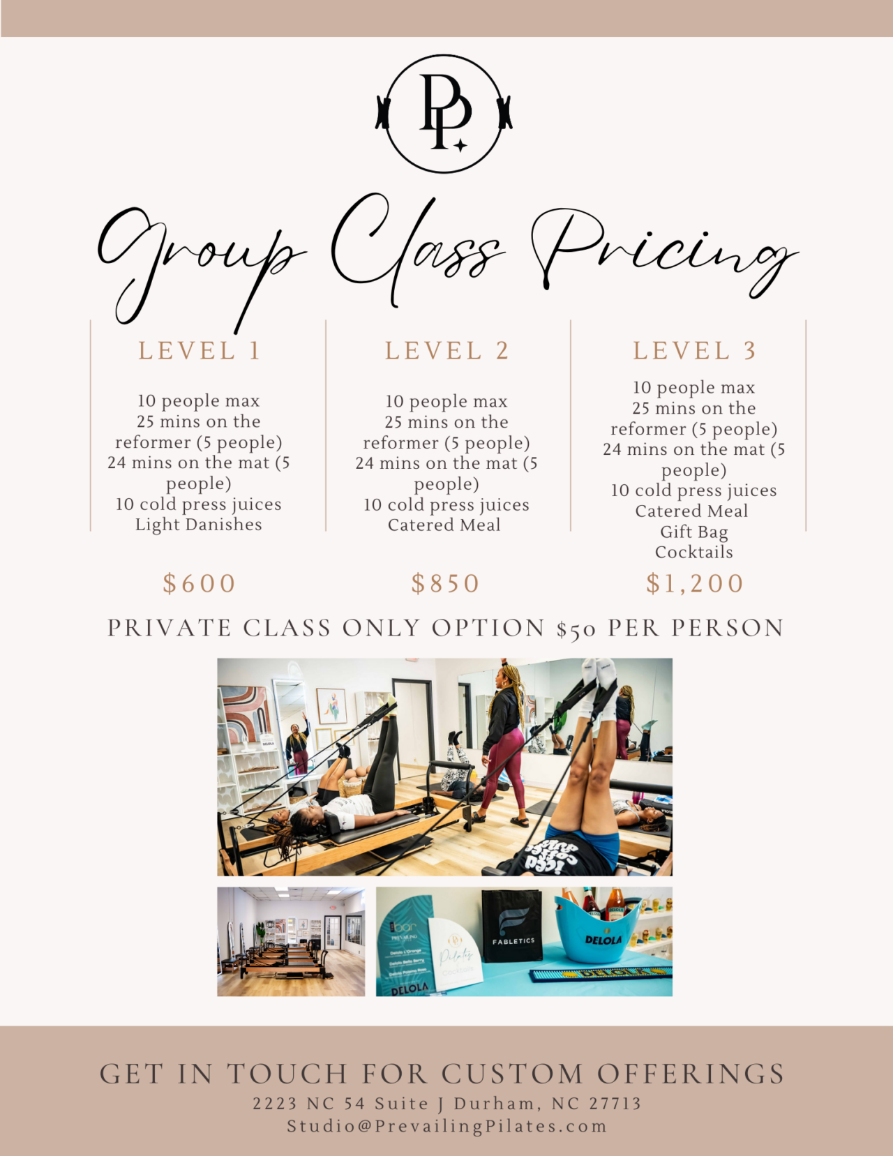 Pricing | Prevailing Pilates